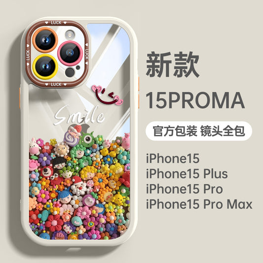 Suitable for Apple 15 Phone Case Women's Iphone14promax Protective Case 13 Advanced Sense 12 All-Inclusive Drop-Resistant 11