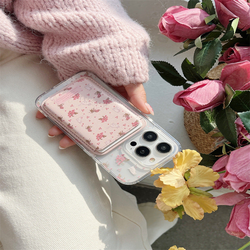 Cartoon Full Screen Floral Cat for Apple 15promax Phone Case Iphone14pro All-Inclusive 13 Women