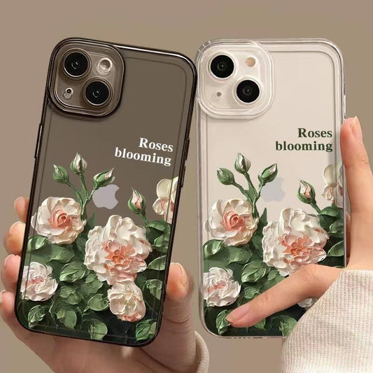 Oil Painting Flower Suitable for Iphone15 Phone Case Advanced Apple 14promax New 13/12pro/11x