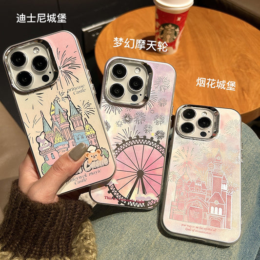 Fireworks Castle for Iphone15 Blooming Dream Phone Case Apple 14pro Creative 12 Female 11 Protective Case