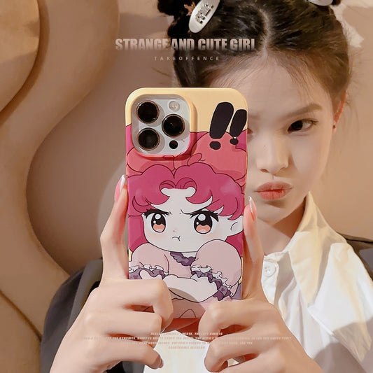 Japanese and Korean Girls Suitable for 14promax Mobile Phone Shell for Iphone Iphone13 Film Shell 11 Cute 12 Cartoon
