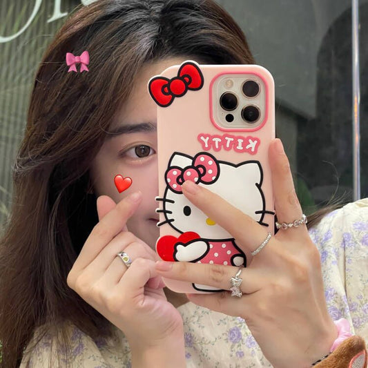 Cartoon Hello Kitty Apple Iphone11 Drop-Resistant All-Inclusive Apple 13/14 Phone Case Female Iphone14pro Shell